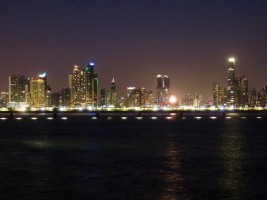Skyline by night Panama City