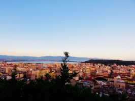 Panorama view Cagliari Sardinia