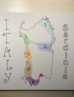 Map Route Sardinia