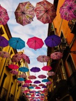 Umbrellas Iglesias Southwest Sardinia