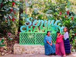 Girls Semuc Guatemala  Guatemala Travel Blog