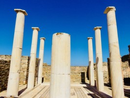 Pillars Delos Greece
