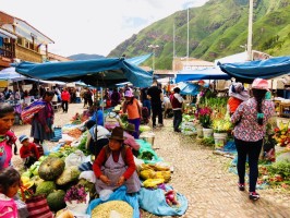 Market Pisac Sacred Valley Peru