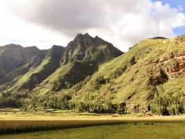 View Pisac Inca Sacred Valley Peru