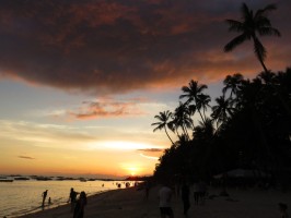 Sunset Alona Bohol Philippines