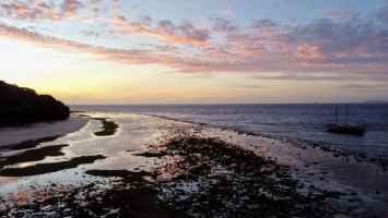 Drone Sunset Guinto Island TAO Experience
