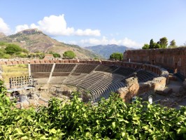 Taormina overview seats Teatro Greco East Sicily Italy Travel Blog Inspirations