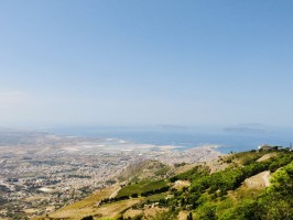 View over Trapani from Erice Northwest Sicily Italy Travel Blog