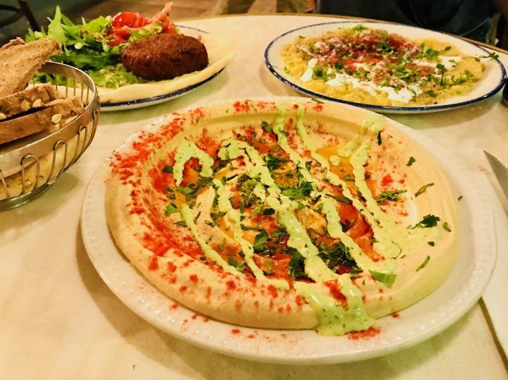 Food at restaurant Olive Korner in Tel Aviv Israel ; Tel Aviv City Trip Travel Blog Inspirations