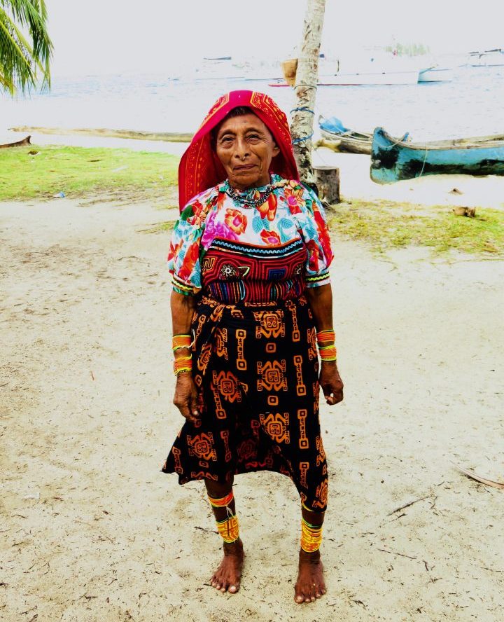 Kuna Indian at San Blas Islands Panama; Panama Travel Blog Inspirations