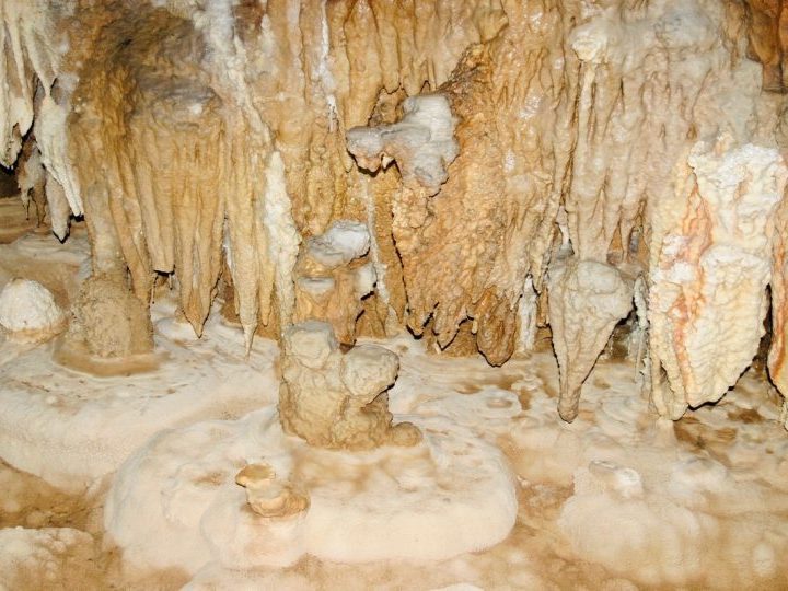 Columns, stalactites, stalagmites and flowstones of the Maya Actun Tunichil Muknal (ATM) cave in Belize, Belize Travel Blog
