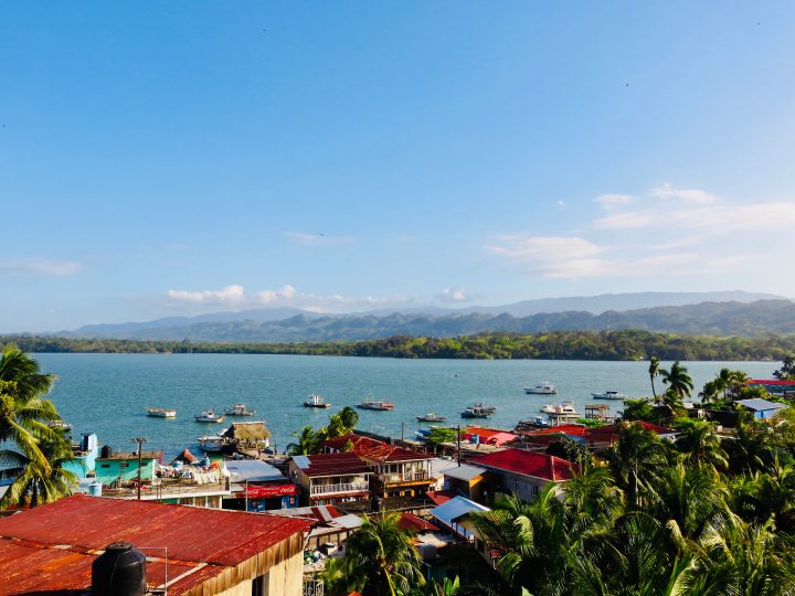 View over the ocean and river in Lívingston Guatemala, Guatemala Travel Blog