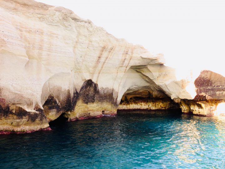 Sarakiniko rock formations at Milos Greece, Greek Cyclades Travel Blog