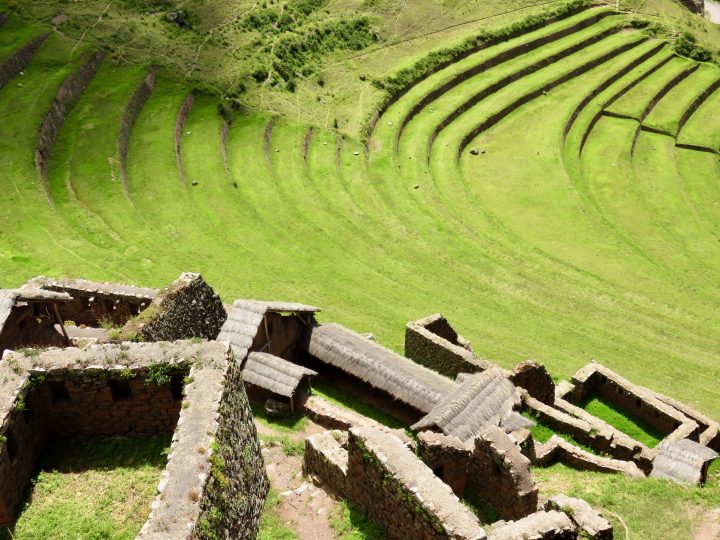 Archeological site the Pisac Ruins in the Sacred Valley Peru, Travel Blog Peru